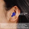EXGOX 7 Pairs Silicone Ear Plugs for Sleeping Noise Cancelling Reusable Moldable Wax Earplugs for Swimming, Work, Airplane, SNR27dB(Dark Blue) view 2