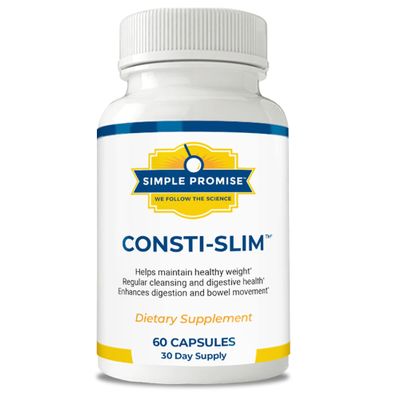 Simple Promise - Consti-Slim - Natural Digestive Health and Wellness Support Promotes Healthy Enzyme Activity, 60 Capsules