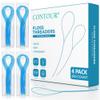 CONTOUR Dental Floss Threaders- 4 Pack - 200 Count Braces Flossers, Designed for Braces, Bridges & Implants, Quick & Easy Flossing Solution view 1