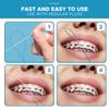 CONTOUR Dental Floss Threaders- 4 Pack - 200 Count Braces Flossers, Designed for Braces, Bridges & Implants, Quick & Easy Flossing Solution view 4
