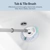 Casabella Tub & Tile Brush - Bathroom Cleaning Brush, Extendable Handle, All-Around Dual Bristles, Bristled Head, Non-Slip Grip view 2