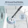 Casabella Tub & Tile Brush - Bathroom Cleaning Brush, Extendable Handle, All-Around Dual Bristles, Bristled Head, Non-Slip Grip view 3