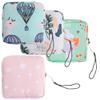 NNHOM Portable Sanitary Napkin Storage Bag,4 Pieces Reusable Period Pouch for Teen Girls & Women,Pad Bags for Period for School,Office,Mini Pouch Feminine Pads Bag Kit (Fashional) view 1