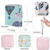 NNHOM Portable Sanitary Napkin Storage Bag,4 Pieces Reusable Period Pouch for Teen Girls & Women,Pad Bags for Period for School,Office,Mini Pouch Feminine Pads Bag Kit (Fashional) view 2