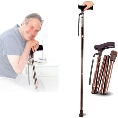 Adult Crutches, Aluminum Adjustable Canes, Foldable Canes, Walking Aids for The Elderly, Telescopic Crutches for The Disabled