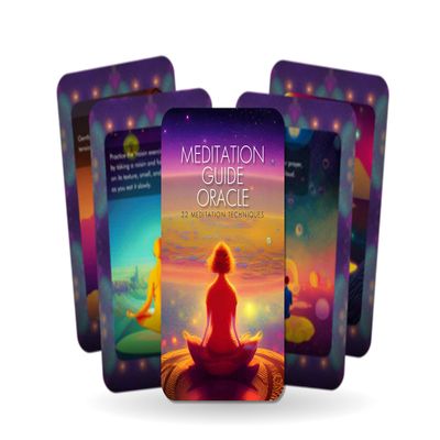 Ibiza Tarot Meditation Cards - 23 Cards, Envelope Box - Premium 350g Paper - Meditation Guide Oracle for Beginners - Authentic Oracle Experience
