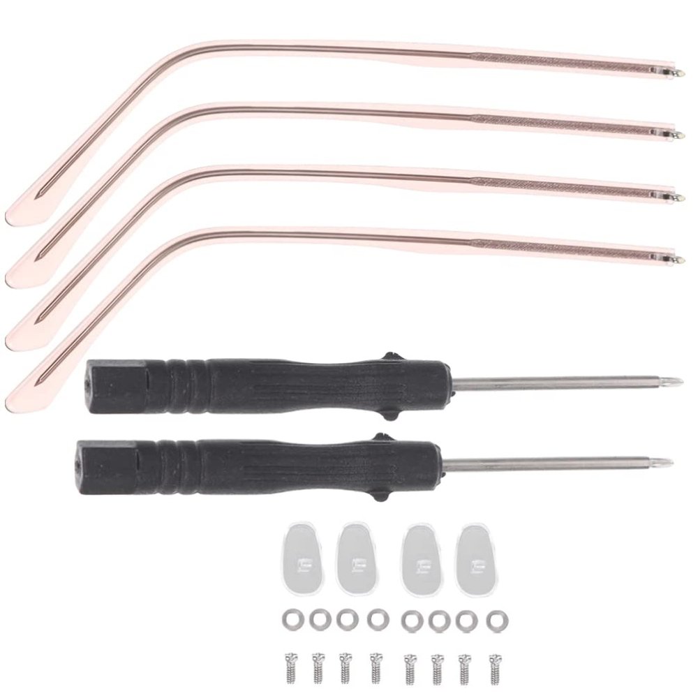 Operitacx 2sets Metal Glasses Arm Replacement Comfortable Temple Accessories for Eyewear Easy to Install Stylish Design