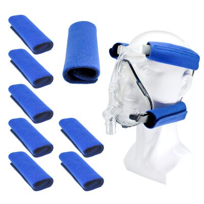 NATAKU 8 Packs Mask Strap Covers, C papa Mask Accessories & Supplies, Soft and Durable Strap Cushions Comfort Pads for Reducing Red Marks and Discomfort Suitable for Universal Full Face Masks