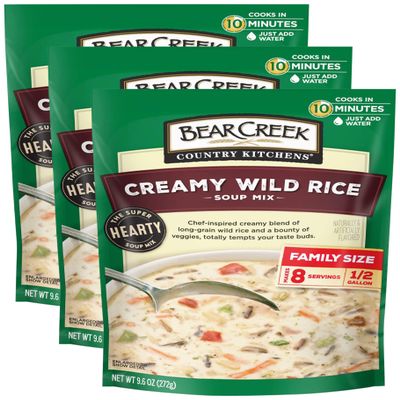 Bear Creek Soup Mixes, Creamy Wild Rice, 9.6 Ounce (Pack of 3)