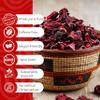 5oz Dried Hibiscus Flowers, Dried Whole flowers/Petals, Flor de Jamaica Secas, Hibiscus Loose Leaf Tea, Non-GMO, Caffeine Free. by Akshit view 3