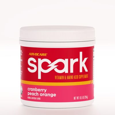 AdvoCare Spark - Energy Drink Mix - Vitamin & Amino Acid Supplement - Supports Energy & Focus - Portable Immune Support - Sugar-Free - Cranberry Peach Orange - 42 Servings
