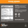 MTN OPS BCAA Powder 2:1:1 Amino Acids Supplement Powder for Rapid Muscle Recovery & Repair with Zero Sugar & Gluten Free - 30 Servings, Peach Mango view 3