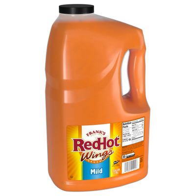 Frank's RedHot Mild Buffalo Wings Sauce, 1 gal - 1 Gallon Bulk Container of Mild Buffalo Hot Sauce with a Balanced Flavor Perfect for Wings, Dressings, Dips and More