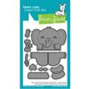 LAWN FAWN Tiny Gift Box Elephant Add-On Lawn Cuts Custom Craft Die view 1