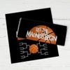 12ct Basketball Party Candy Favors Chocolate Bars Let the Madness Begin (12 Pack) - Black view 2