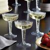 24 Plastic Champagne Coupe Disposable Flute Glasses Martini Cocktail Clear 4oz view 3
