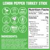 Righteous Felon Meat Sticks | 100% Turkey | 9g Protein per Stick | Keto, Gluten-Free, Low Sugar, High Protein Snack Sticks | Individually Wrapped | Lemon Pepper Turkey Sticks, 10 Count view 2