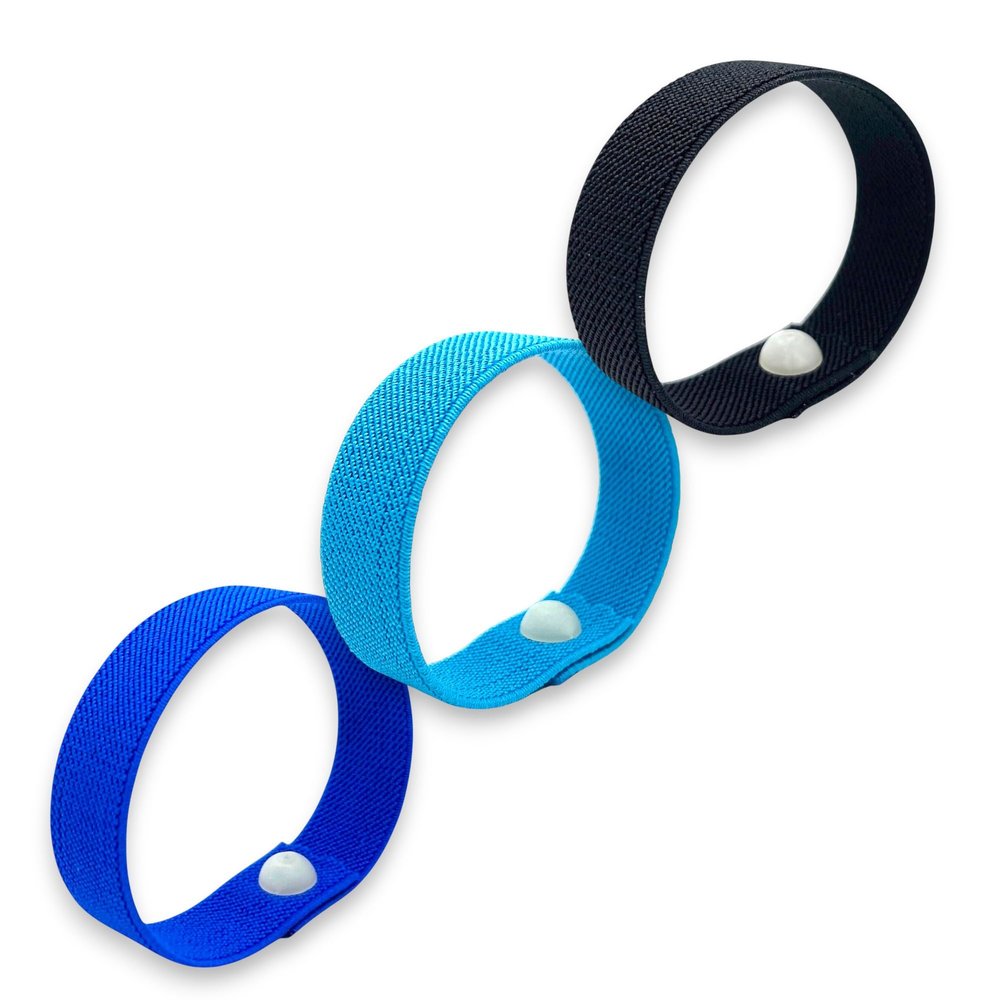 AcuBracelet AcuSnap Sensory Bracelet  Focus, Stress Relief, Behavior Support  Durable, Waterproof  Ideal for Special Needs, Anxiety, Concentration, Fidget Control, Relaxation - 3 Pack (medium 7)