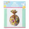BLJ Easter Pink Themed Chick and Easter Egg Poly Basket Bags, 4ct Pack, Cellophane Gift Basket Bag 22x25x4-in, DIY Easter Basket Bag Holiday Basket Bag view 1