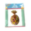 BLJ Easter Pink Themed Chick and Easter Egg Poly Basket Bags, 4ct Pack, Cellophane Gift Basket Bag 22x25x4-in, DIY Easter Basket Bag Holiday Basket Bag view 3