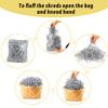 LOMIMOS 250g/8.8oz Crinkle Raffia Paper Confetti Shred,White Silvery Cut Paper Basket Filler Bedding Cushion for Gift Wrapping Craft DIY Packaging Filling Party Decoration view 3