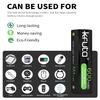 Kruta 20-Pack Rechargeable AAA Batteries, 1.2v 600mAh NiMH Precharged Triple A Solar Batteries for Outdoor Solar Lights and Household Devices, Low-self Discharge, Anti-Leak (Pack 20) view 2
