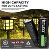 Kruta 20-Pack Rechargeable AAA Batteries, 1.2v 600mAh NiMH Precharged Triple A Solar Batteries for Outdoor Solar Lights and Household Devices, Low-self Discharge, Anti-Leak (Pack 20) view 4