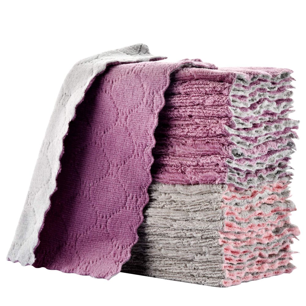 11 PCS Small Kitchen Towels Dish Towels, 10 x 6 inch, for Furniture Rags, Tea Towels
