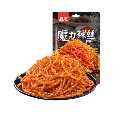 Spicy Stick (62G/Bag) of Casual Snacks Spicy Noodles Big Spicy Stick Spicy Stick Handmade Spicy Strips, La Tiao, Spicy Strip, Konjac, Spicy Jindao Spicy Strips Vegetarian (Hot filament,10 bag)