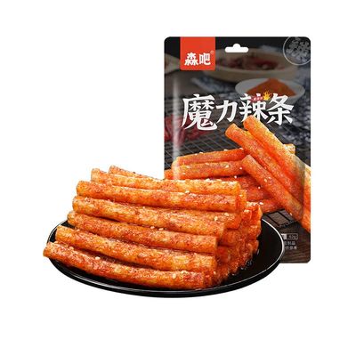Spicy Stick (62G/Bag) of Casual Snacks Spicy Noodles Big Spicy Stick Spicy Stick Handmade Spicy Strips, La Tiao, Spicy Strip, Konjac, Spicy Jindao Spicy Strips Vegetarian (Hot strip,5 bag)