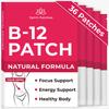 B12 Patches (Pack of 36) - 100% Natural Vitamin Patches for Women, Energy, Focus & Body Support, Self-Adhesive Transparent Patches - Enhanced Formula view 1