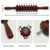 Deston 2Pcs Manual Massager Wooden Roller Trigger Point Massager Stick for Fascia, Cellulite, Muscle & Abdomen, Body Therapy Massager, Muscle Belly Relief Tool view 3
