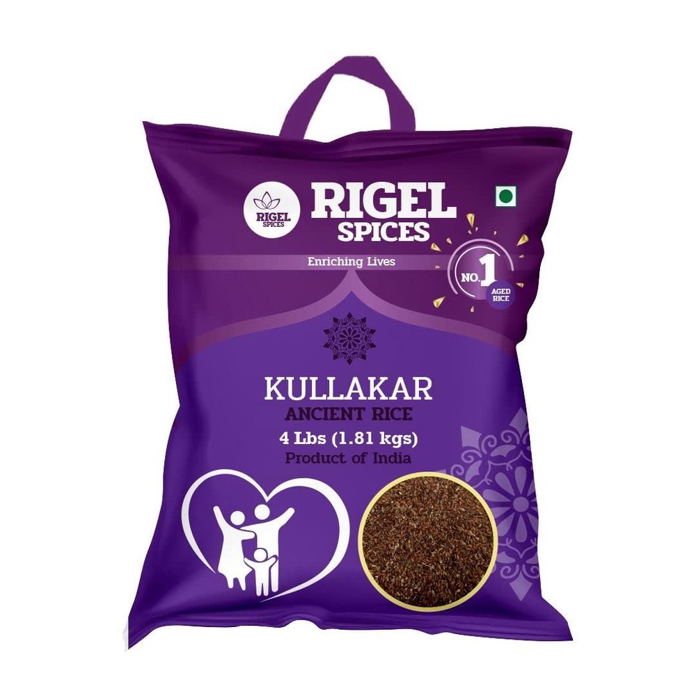 Rigel Spices | Kullakar Red Rice | 12+months aged | GLUTEN FREE | Ancient Red Rice from India