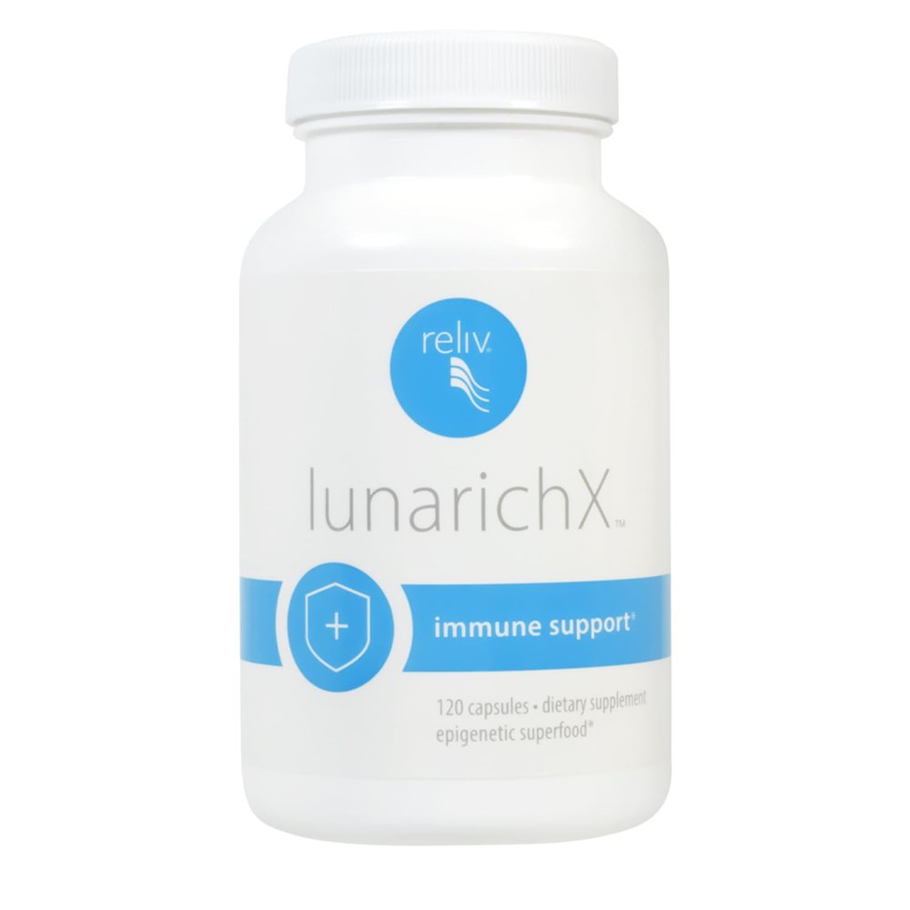 RELIV LunaRich X - Lunasin Extract Capsules with Soy Peptide for Healthy Aging, Cholesterol Support Benefits and Immune System 120 Count