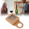 Zerodis 25 Count Kraft Paper Wine Bottle Box with Hanging Hook Window Kraft Gift Boxes Box Wine Boxes for Gifts Bag Holder with Handles with Kraft Tissue Paper Retail Wine Bag Bulk view 2
