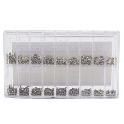 1800pcs Mini Glasses Screw Kit, 18 Types of Stainless Steel Screw, Glasses Sunglasses Spectacles Watch Mini Screws Repair Kit