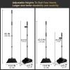 Upgraded Broom and Dustpan Set, 55" Long Handle Black Large Broom with Dustpan Combo SetSelf Cleaning Dustpan for Lobby Kitchen Office Restaurant view 2