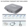 Cupping Set Massage Therapy Cups, 22 Vacuum Cups, Myofascial Releaser Professional Cupping Therapy Sets with Hand Pumps and Detailed Cupping Book, Suction Hijama Cupping Set with Portable Travel Case view 3
