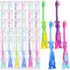 Gerrii Kids Toothbrushes Bulk Soft Lovely Little Kangaroo with Covers Suction Cup Individually Wrapped for Children Toddler Home School Camp Daycare Travel(400 Pcs) view 1