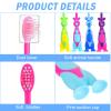 Gerrii Kids Toothbrushes Bulk Soft Lovely Little Kangaroo with Covers Suction Cup Individually Wrapped for Children Toddler Home School Camp Daycare Travel(400 Pcs) view 3