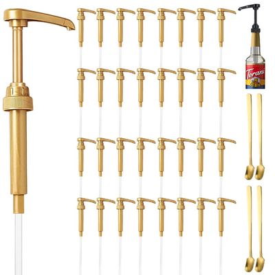 DupakSYS 8 Packs Coffee Syrup Pump + 24 Packs Coffee Syrup Pump