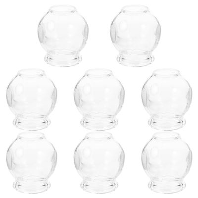 Healeved 8PCS Cupping Therapy Set Glass Cupping Kit for Massage Therapy Fire Set Massage Cups Chinese for Muscle Soreness and Relieve Fatigue