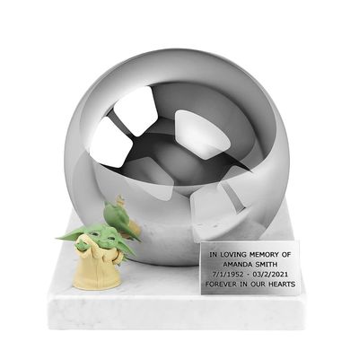 Baby Yo Urn for Ashes, Special Cremation Urn for S. W. Fans, Child Urn Size, Adult Urn Size or Companion Urn Size (Child Urn Size)