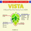 2oz USA VISTA HOPS (AKA USDA Elite Line 074) Aroma Hop Pellets FIRST YEAR AVAILABLE "Lupulin Unobtainium" view 4