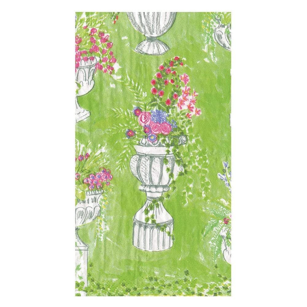 Caspari Jardin De Luxembourg Guest Towel Napkins - 15 Per Package