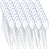 1000 Pcs Clear Mini Spoons for Desserts Small Plastic Tasting Tiny Disposable Spoons Plastic Serving Utensils Bulk for Sample, Ice Cream, Appetizer, 3.7 x 0.8 Inch view 1