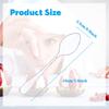 1000 Pcs Clear Mini Spoons for Desserts Small Plastic Tasting Tiny Disposable Spoons Plastic Serving Utensils Bulk for Sample, Ice Cream, Appetizer, 3.7 x 0.8 Inch view 2