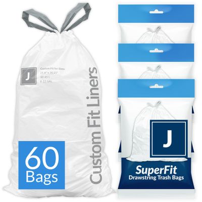 Reli. SuperFit Code J (60 Count) | Compatible with Simplehuman Code J