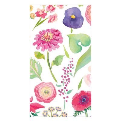 Caspari Summertime Guest Towel Napkins - 15 Per Package