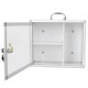 Zerodeko Box Portable Storage Box First Aid Wall Cabinet Wall Hanging Locking Cabinet Locking Storage Handled Case First Aid Case Multitools Showcase Travel with Lock Aluminum Alloy view 1